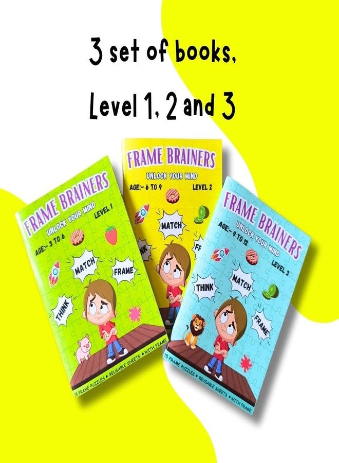 EDUSTAR Frame Brainers | Interactive Brain Coordination Kids Game for 3+ | Develops Phonics, Grammar, Math, Science & Critical Thinking Skills | Progressive Learning with 3 Levels & Match Frame - Image 3